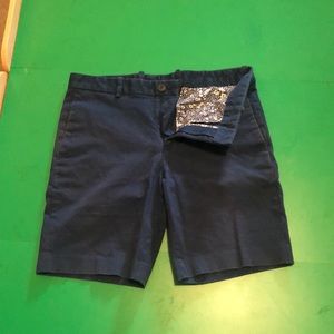 Perry Ellis. Slim Fit Shorts. Dark Blue 32